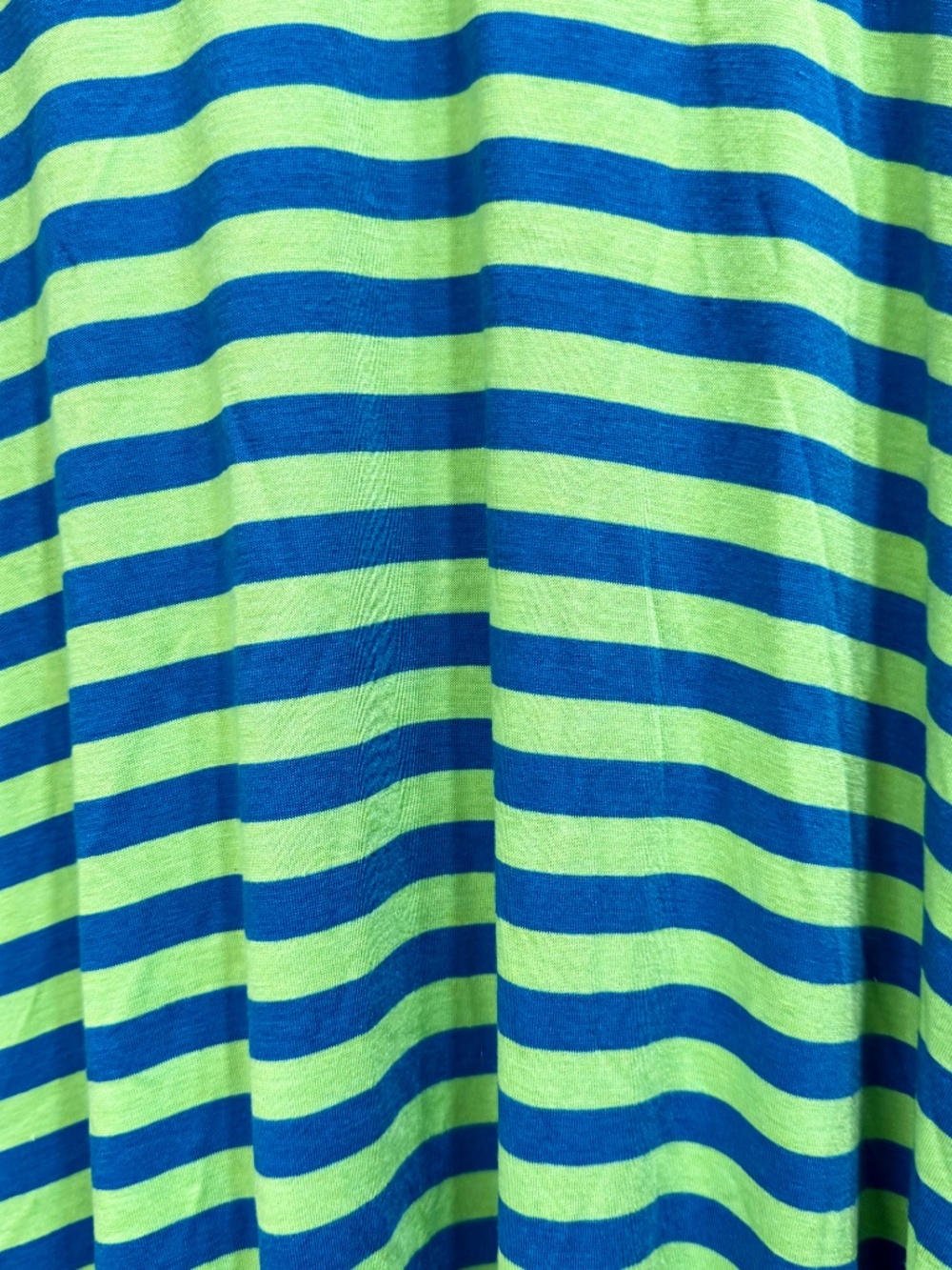 LuLaRoe XXS Blue Lime Green Striped Maxi Skirt Coastal Y2K Stretch Boho - Picture 3 of 8